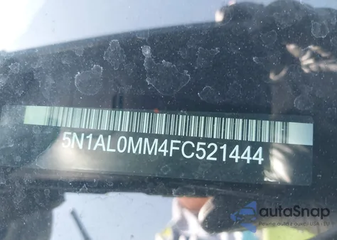 2015 Infiniti Qx60 из США, поврежденный, VIN 5N1AL0MM4FC521444